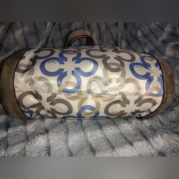 COACH Alexandra Chsin Link Clover Signature C Multicolor Shoulder Bag - Picture 4 of 10